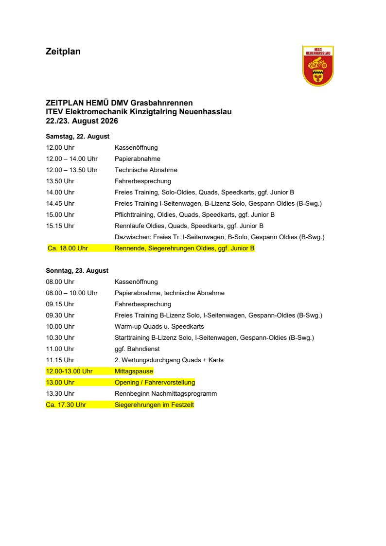 Zeitplan 22 23 08 2026