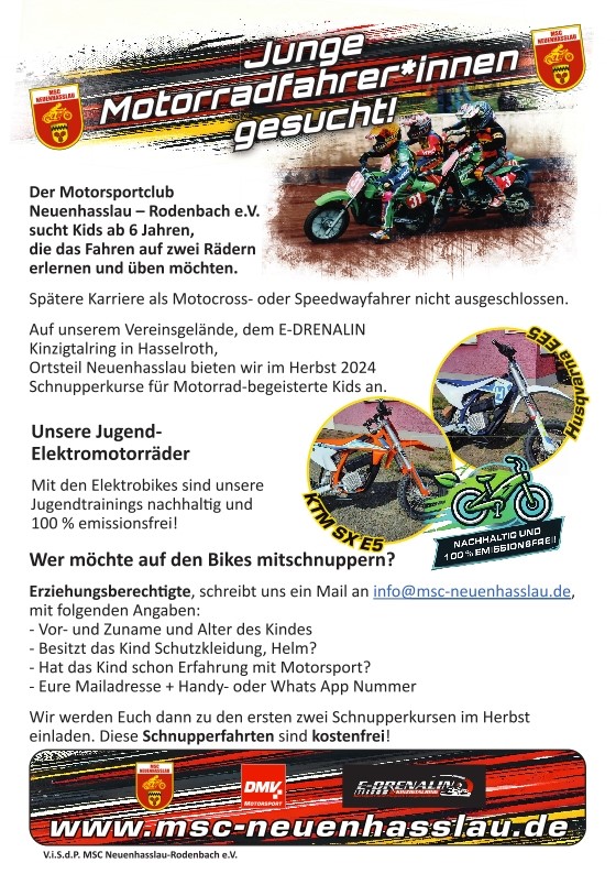 Flyer Jugendtraining